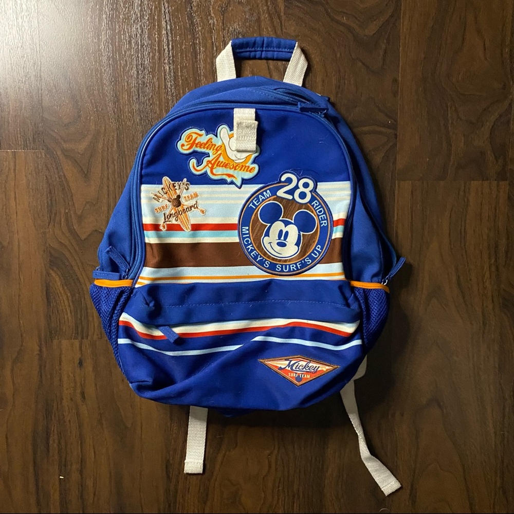 Blue Mickey Mouse Backpack